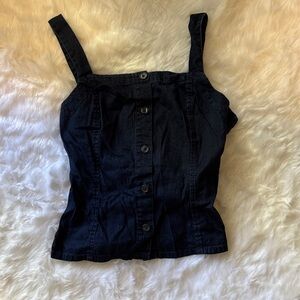 Mossimo Supply Co. Black Button-Up Blouse